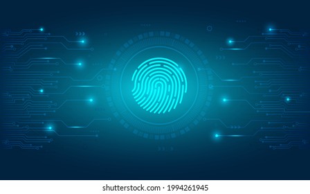 Abstract vector finger scan for private or security system design.Show your identify to unlocked.