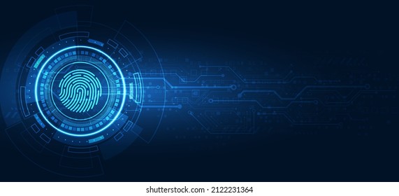 Abstract vector finger scan for private or security system design.Show your identify to unlocked.