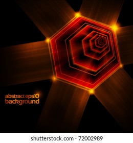 Abstract vector fire background