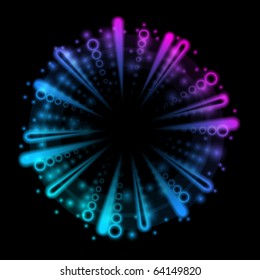 Abstract vector firework