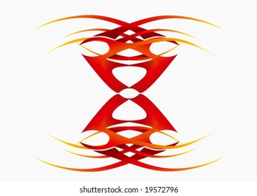 abstract vector flame