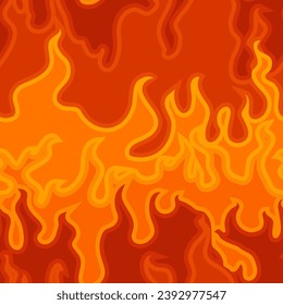 Abstract vector flames. Seamless pattern