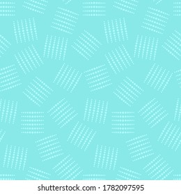 Abstract vector flat background with dots. Seamless blue simple geometric pattern.