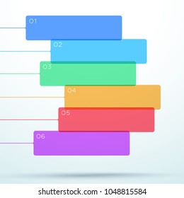 Abstract Vector Flat Colorful Box Banner Layout Design