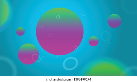 Abstract vector floating liquid cells illustration 