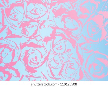 Abstract vector floral background.