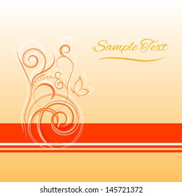 Abstract vector floral background 