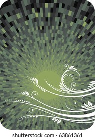 Abstract vector floral background