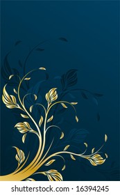 Abstract vector floral background decorative flower design