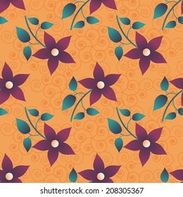 abstract vector floral  background  illustration