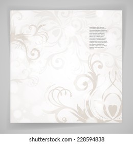 Abstract vector floral background with oriental flowers.