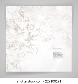 Resumen vectorial de fondo floral con flores orientales.
