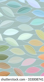 Abstract vector floral colorful background of hand drawn lines