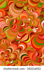 Abstract vector floral colorful background of hand drawn lines
