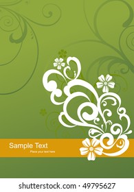 abstract vector floral design art