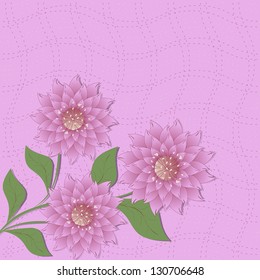 abstract vector floral illustration
