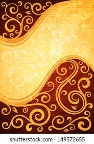 Abstract vector floral illustration.