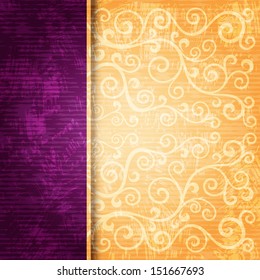 Abstract vector floral illustration.