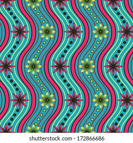 abstract vector floral illustration