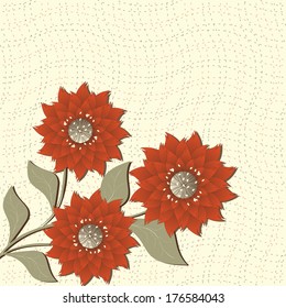 abstract vector floral illustration