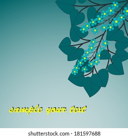 abstract vector floral illustration 