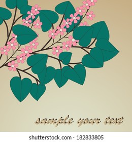 abstract vector floral illustration 