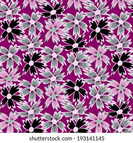 abstract vector floral illustration