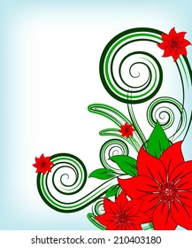 abstract vector floral illustration
