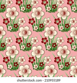 abstract vector floral illustration