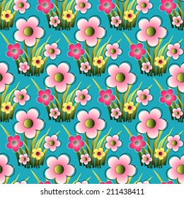 abstract vector floral illustration