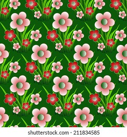 abstract vector floral illustration
