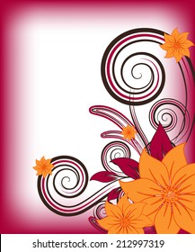 abstract vector floral illustration