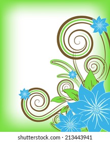 abstract vector floral illustration