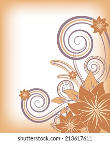abstract vector floral illustration