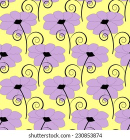 abstract vector floral illustration