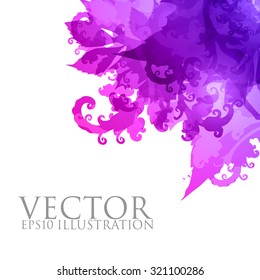 abstract vector floral illustration