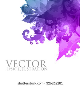 ilustração floral vetorial abstrata