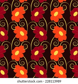 abstract vector floral illustration background