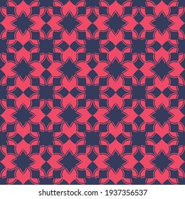 Abstract vector floral ornament pattern. Decorative illustration.