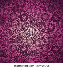 Abstract vector floral pattern
