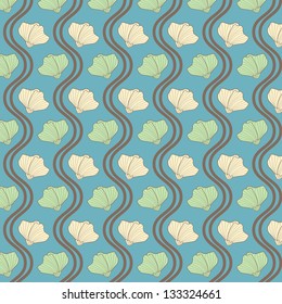 abstract vector floral pattern background