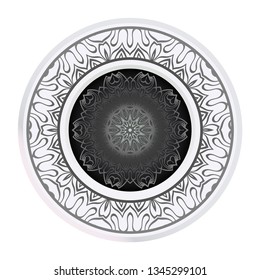 Abstract Vector Floral Pattern. Mandala Ornament. For Modern Interiors Design, Wallpaper, Textile Industry.