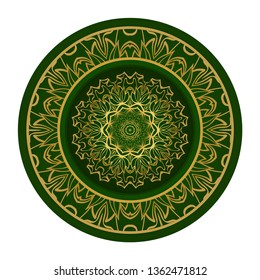 Abstract Vector Floral Pattern. Mandala Ornament. For Modern Interiors Design, Wallpaper, Textile Industry.