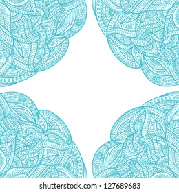 abstract vector floral round frame card book cover wallpaper background pattern and decoration