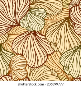 Abstract vector floral seamless pattern