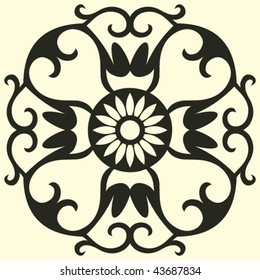 abstract vector flower