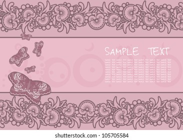Abstract vector flower background