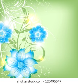abstract vector flower background