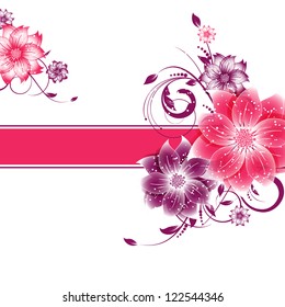 abstract vector flower background