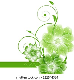 abstract vector flower background